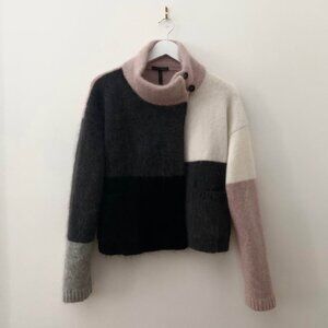 Sarah Pacini Merino Wool and Mohair Blend Sweater